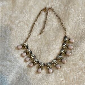 Vintage  necklace with crystals and quartz like  stones